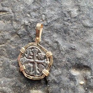Atocha silver with solid real 14kt gold