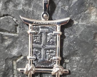 Atocha Shipwreck Silver Coin Pendant, 1622 Treasure