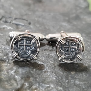 Atocha silver cufflinks