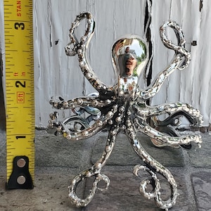 Large and in charge sterling silver octopus silver cuff bracelet gorgeous bold striking