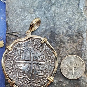BIG Atocha shipwreck 14kt gold silver coin