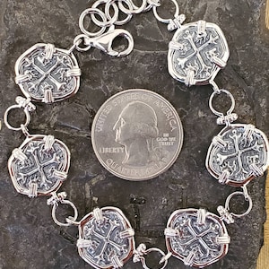 Atocha silver shackle bracelet shipwreck sunken treasure coin