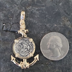 Atocha 14kt gold anchor silver coin shipwreck treasure
