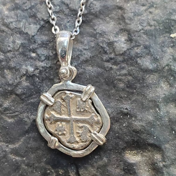 Atocha silver pendant with chain