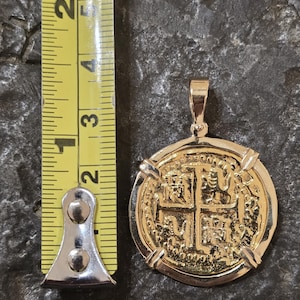 Atocha 14kt real solid gold shipwreck sunken treasure museum quality coin