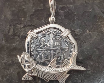 Atocha skeleton tarpon sunken treasure shipwreck museum quality coin