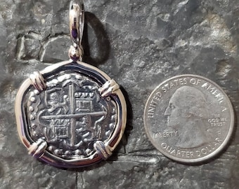 Moneda hundida de calidad de museo del tesoro del naufragio de ATOCHA