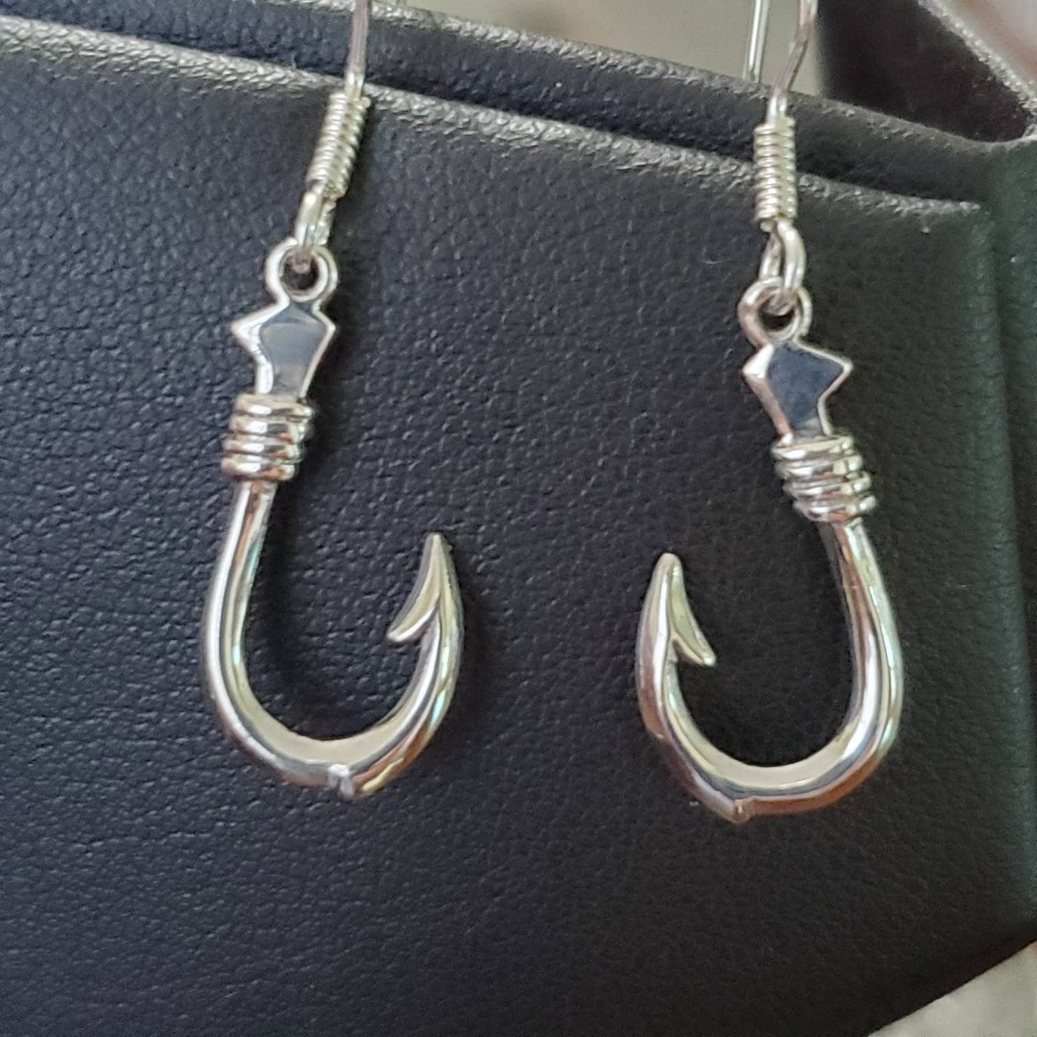 Fish Hook Earrings Sterling Silver Etsy Sweden