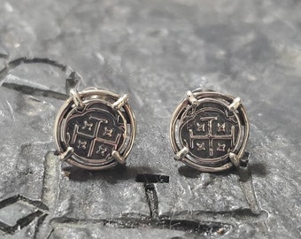 Atocha coin stud earrings