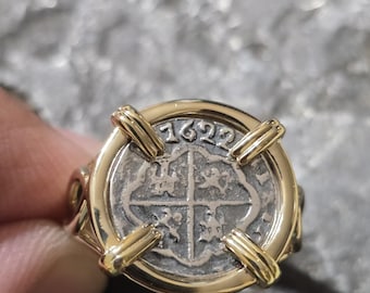 Atocha 14kt dated gold overlay ring shipwreck sunken treasure