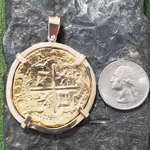 Large atocha 14kt gold coin sunken treasure