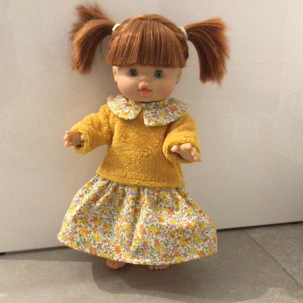 Vêtements pour poupée 36 cm : robe pull florine