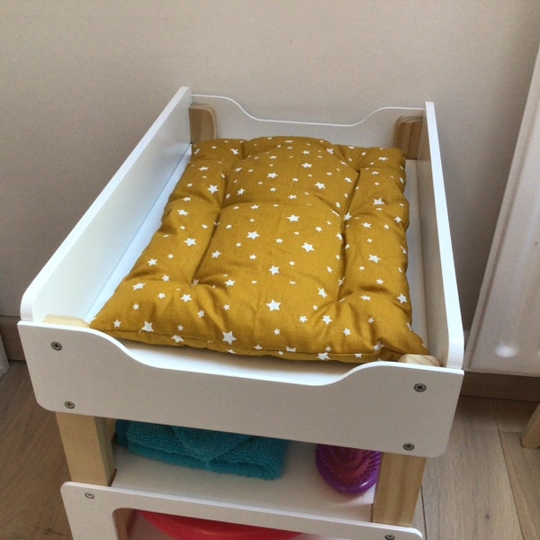 Matelas rembourré pour poupee ou poupon (dimensions et motif personnalisables)