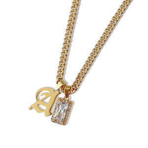 Gold Custom Initial Charm Chain