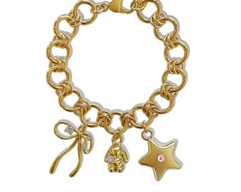 18K Gold "Miffy" Charm Bracelet