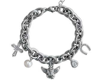 Silver "Made for Me" Custom Charm Bracelet