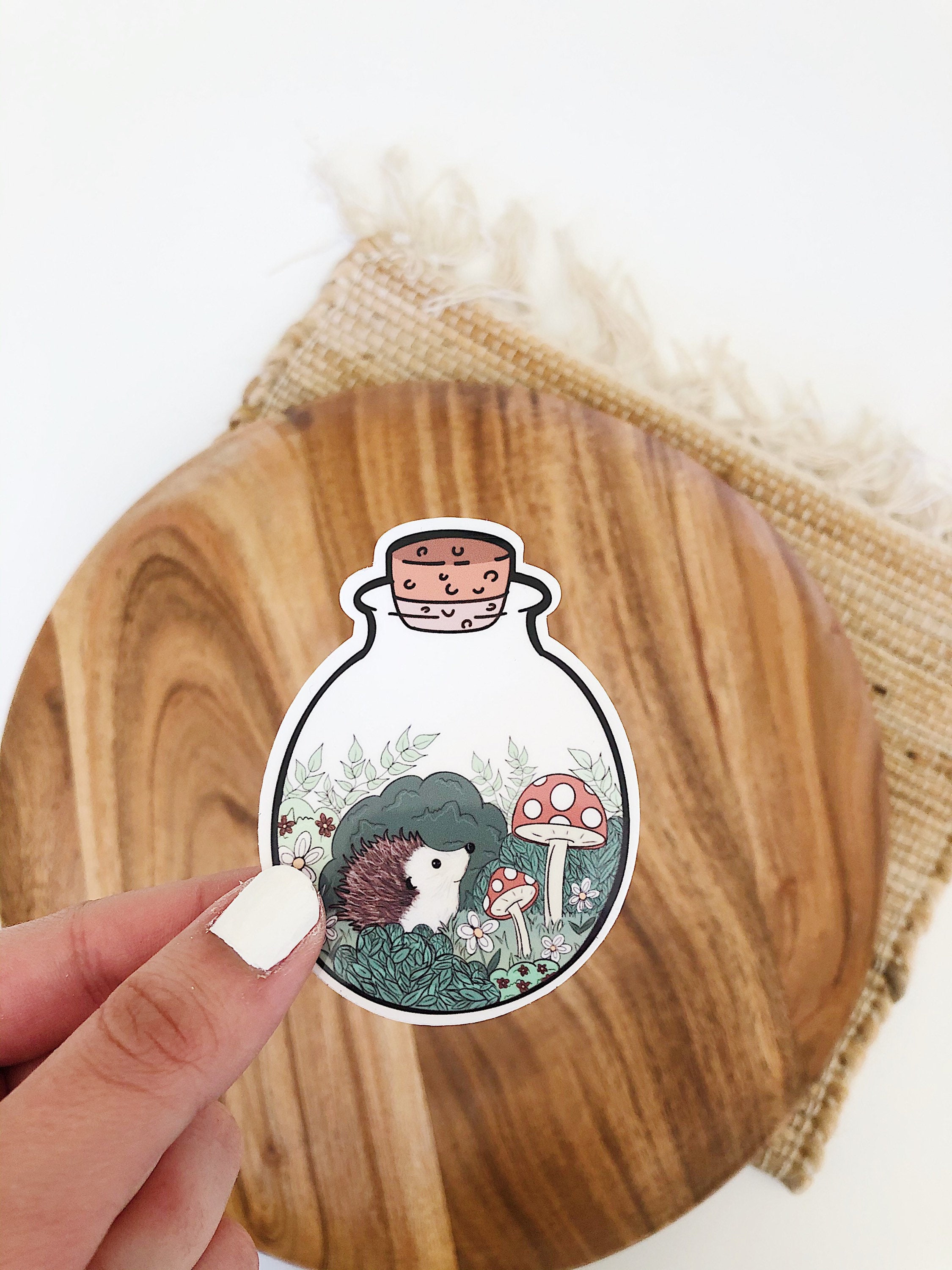 Hedgehog garden sticker