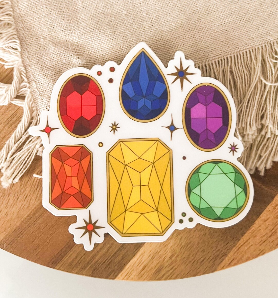 Infinity Gems Sticker, Clear Vinyl Sticker - Etsy