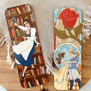 Belle & Beast Bookmark | Princess | cute gift | book accessories | reading gifts