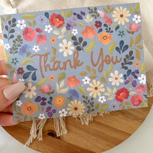 Floral Thank You Card