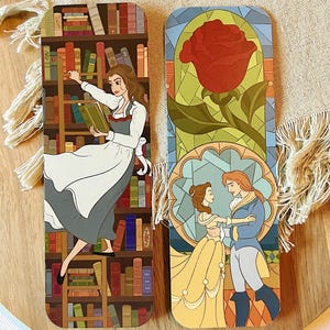 Belle & Beast Bookmark | Princess | cute gift | book accessories | reading gifts