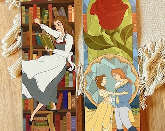 Belle & Beast Bookmark | Princess | cute gift | book accessories | reading gifts