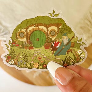 The Shire Sticker, clear vinyl sticker