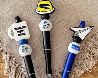 Office themed Beaded Pens