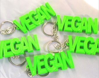 Vegan Keyring Men Women Children Plastic free #Healthyeating #Veganlife