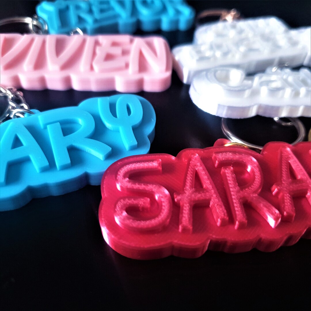 Monogram Disney Key Rings Personalised Name Keychain, Disney Font Keyring, Party Favour - Etsy