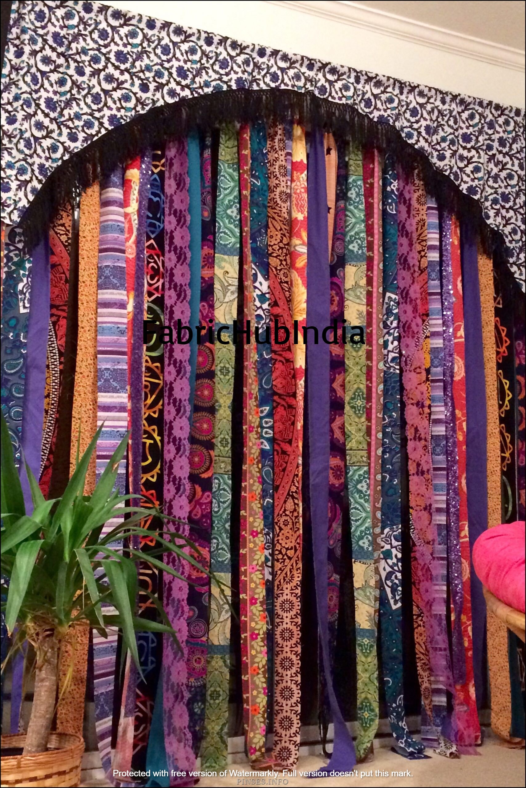 Indian Vintage Old Silk Sari Fabric Made Multi Color Silk Etsy UK