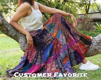hippie skirts etsy