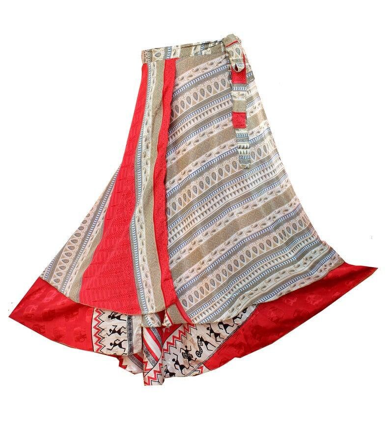 Wholesale Lot Indian Bohemian Vintage Silk Long Skirt Women - Etsy