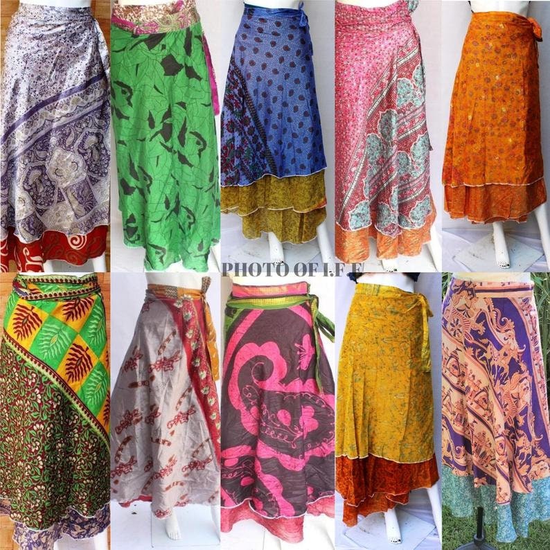 Wholesale Lots Silk Skirts Women Skirts Maxi Skirts Boho - Etsy