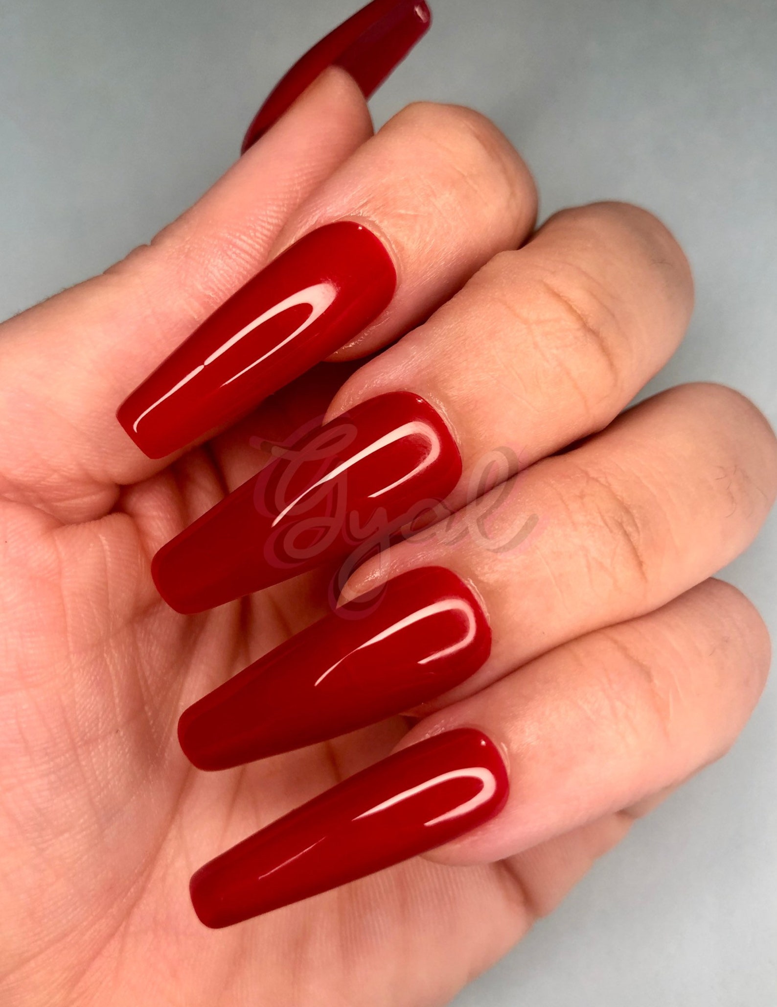 Brick House Brick Red Nails Fake Nails Reusable Sturdy | Etsy