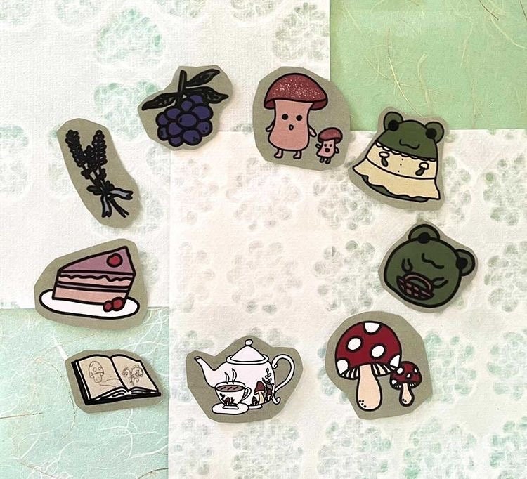 Cottage Core Stickers | Etsy