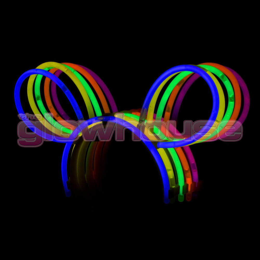 Glow Bunny Ears Neon Individually Wrapped Disco Party 5 Colours Available Glow Bunny Ears Neon Individually Wrapped Disco Party 5 Colours Available