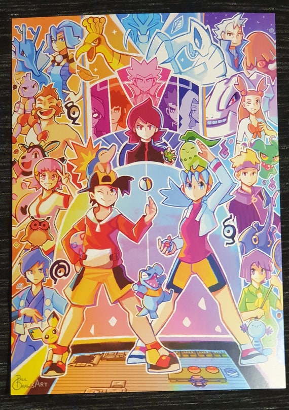 Pokemon A4 Johto Print | Etsy