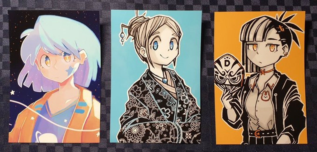 Original Character Prints - Etsy