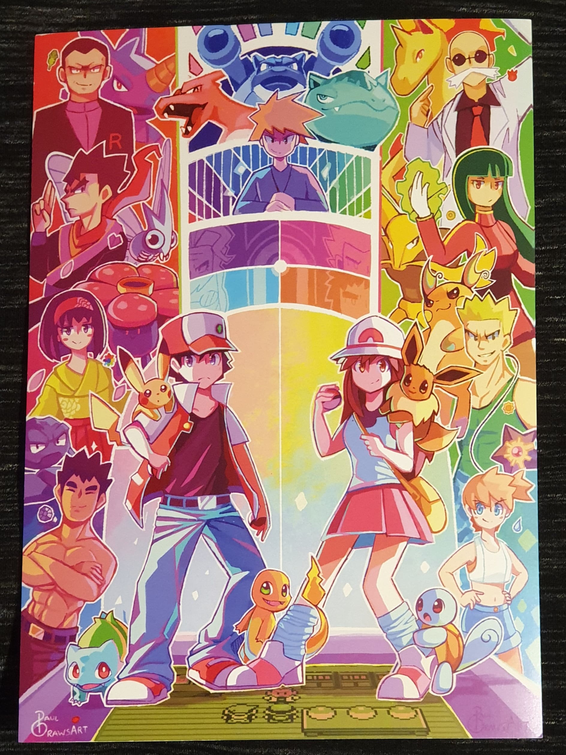 Pokemon A4 Kanto Print - Etsy