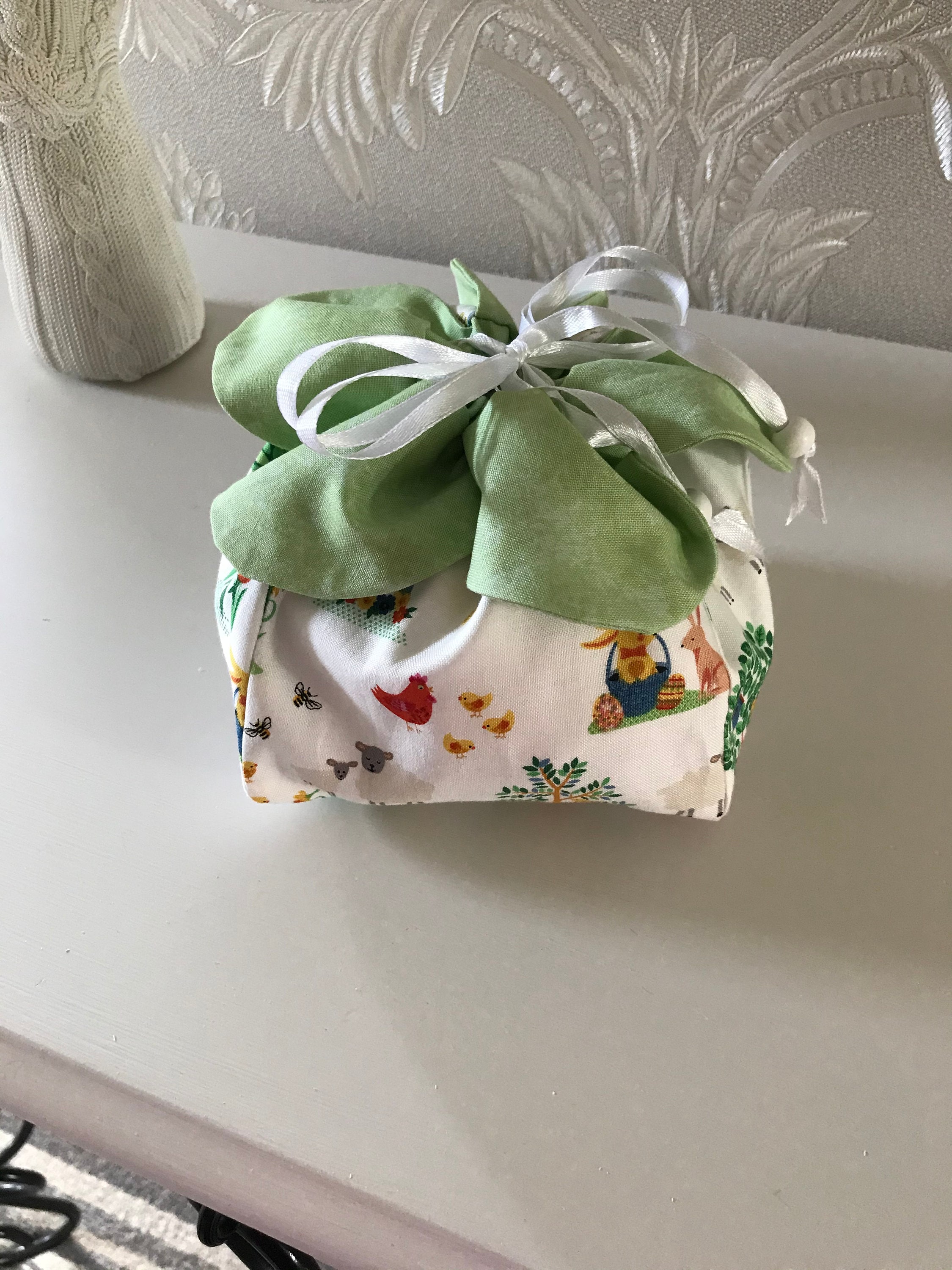 Unique Handmade Fabric Drawstring Bag Gift Bag Storage Bag Etsy