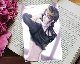 Luxiem Vtuber Shu Yamino postal Nijisanji Arte de anime