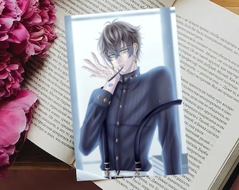 Luxiem Vtuber Ike Eveland postal Nijisanji Anime ilustraciones