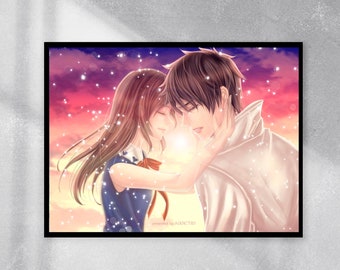 Póster de arte de manga de anime