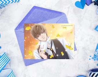 Mr Love: Queen's Choice / EVOL x LOVE Anime cumpleaños postal- Gavin