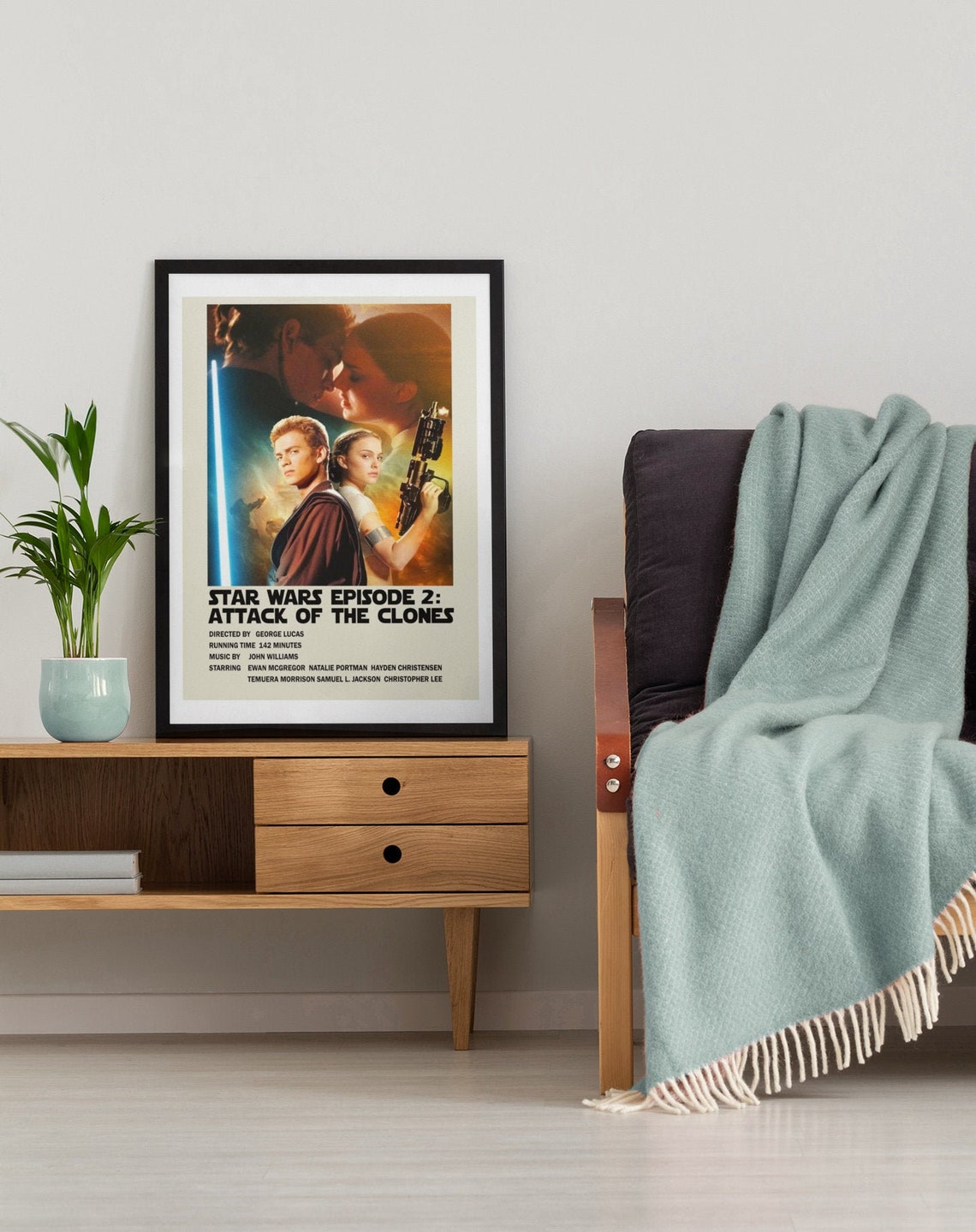 Attack Of The Clones Poster Star Wars Poster Star Wars | Etsy