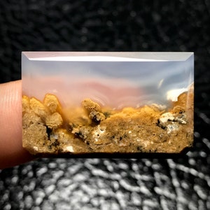 Coral Fossil In Calcedony Cabochon, Pendant Moss Agate, Gifts For Her, Gifts For Him, Handmade Gifts, Personalized Gifts, Halloween