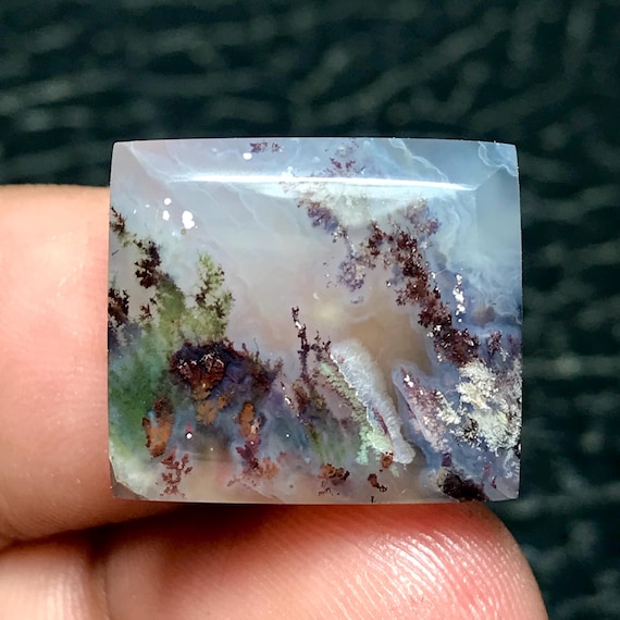 Scenic Agate Cabochon 19x17x6 mm