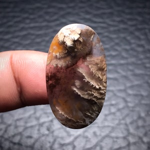 Plume Agate Oval Shaped Cabochon 19x32x4 mm,  Gifts For Her, Gifts For Him, Personalized Gifts, Handmade Gifts