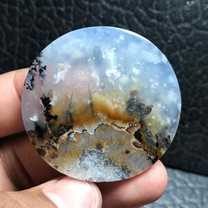 Dendritic Agate Cabochon 46x45x5,5 mm
